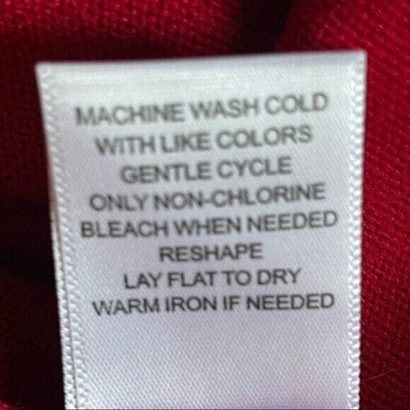 Lety & Me XL Sweater Tunic Style Crew Neck Red with Black Trim Elegant - Picture 7 of 7